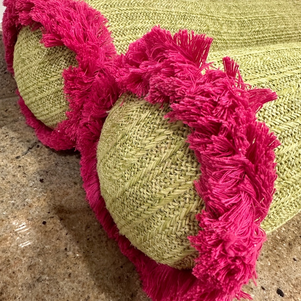 NWOT TOMMY BAHAMAS PALM BEACH BOLSTER PILLOWS - Picture 4 of 6
